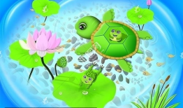 漫画池塘,自然生态的生动画卷